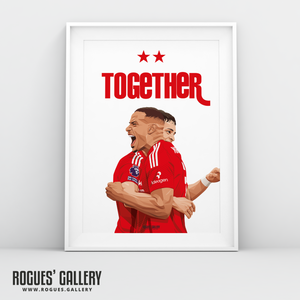 Murillo Sosa Together Nottingham Forest A3 print