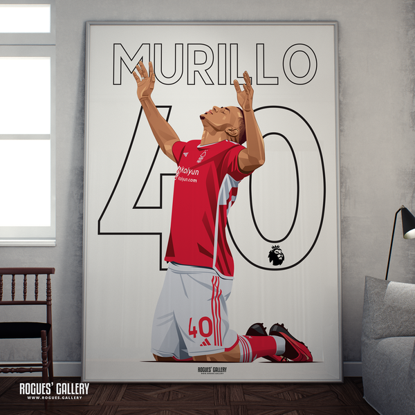 Murillo Nottingham Forest 40 A0 print
