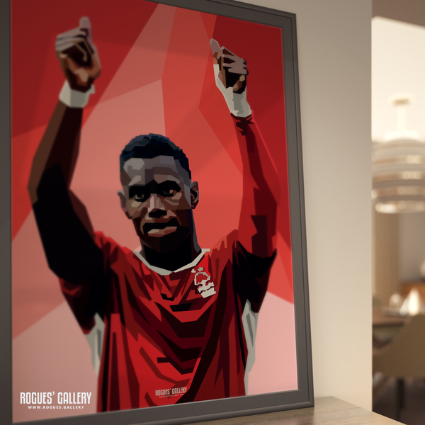 Moussa Niakhate Nottingham Forest memorabilia defender poster Senegal 