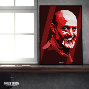 Nuno Espírito Santo modern Nottingham Forest coach A2 print Red