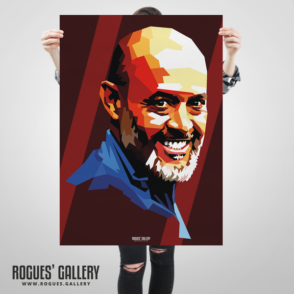 Nuno Espírito Santo modern Nottingham Forest coach poster