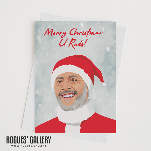 Nuno Espírito Santo Nottingham Forest Santa Christmas Card Xmas