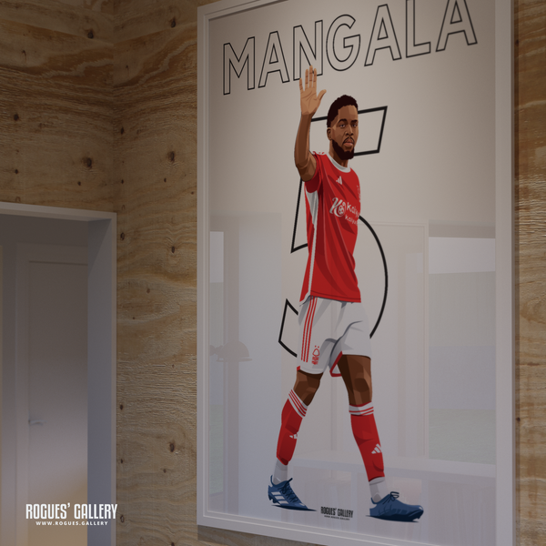 Orel Mangala 5 Nottingham Forest midfielder poster