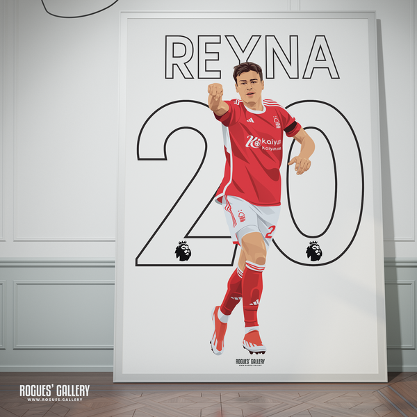 Gio Reyna Nottingham Forest 20 a0 print Dortmund USA