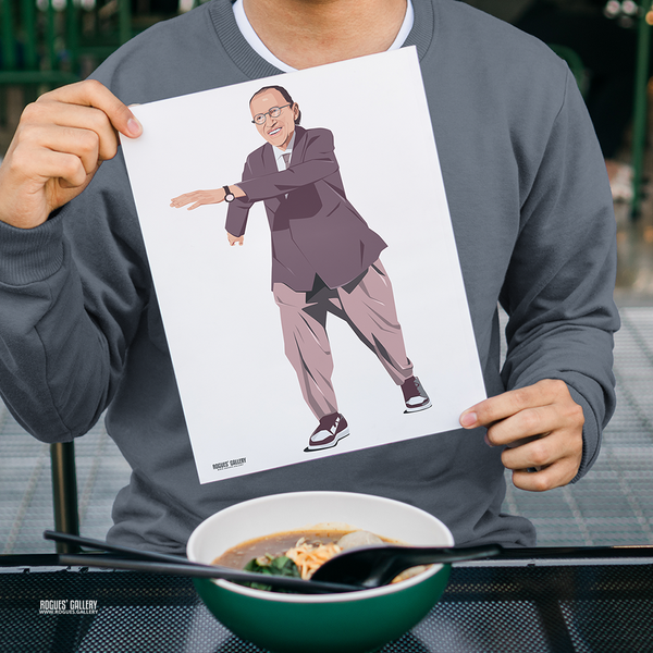 Dance Ron! - Ron Mael of Sparks - A3, A2, A1 or A0 Prints