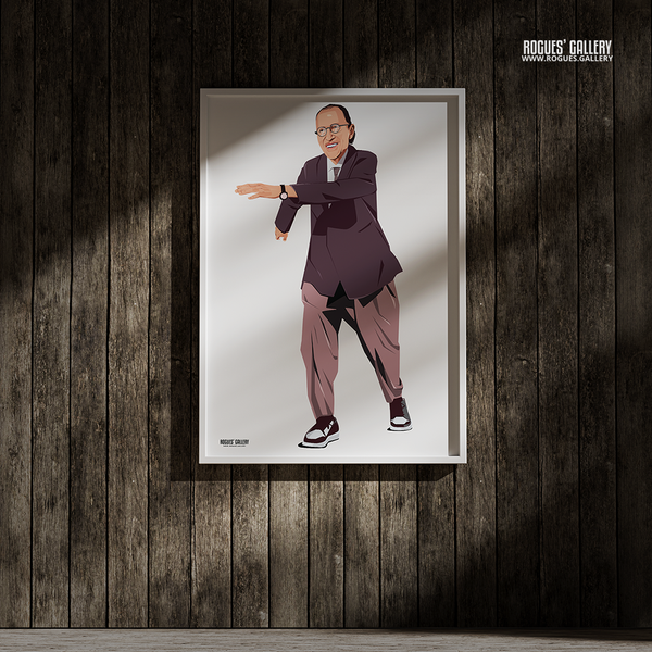 Dance Ron! - Ron Mael of Sparks - A3, A2, A1 or A0 Prints