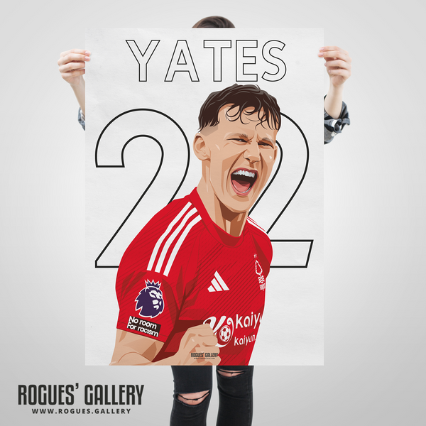 Ryan Yates Nottingham Forest 22 captain poster