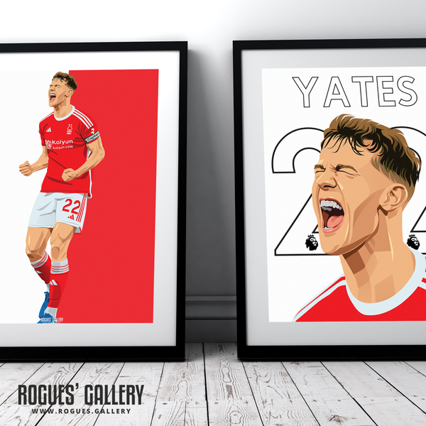 Ryan Yates 22 signed Nottingham Forest rare posters memorabilia midfield