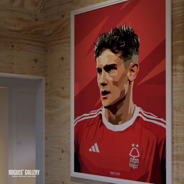 Ryan Yates Nottingham Forest picture modern art midfield