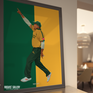 Samit Patel Notts Outlaw cricket all rounder spin bowling A0 print