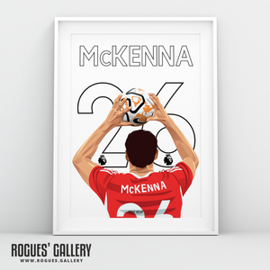 Scott McKenna Nottingham Forest defender 26 A3 print Scottish