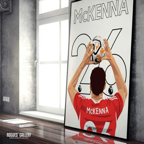 Scott McKenna Nottingham Forest defender 26 A1 print Scottish