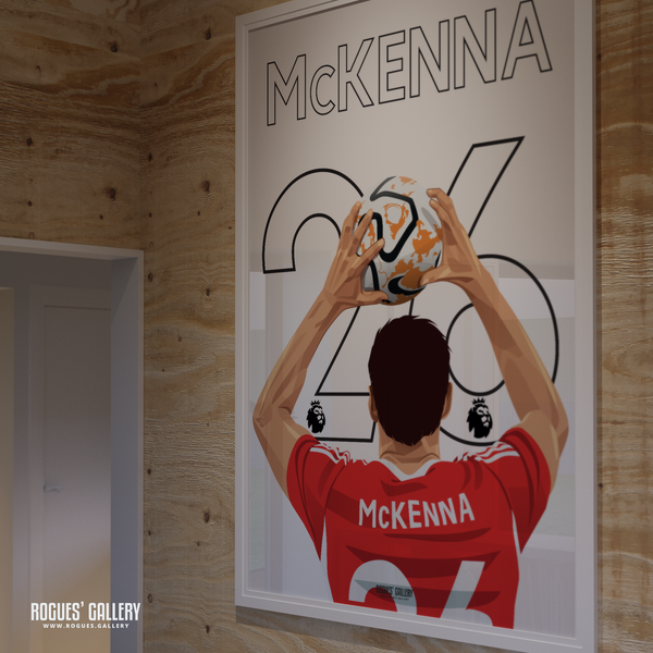 Scott McKenna Nottingham Forest defender 26 poster Scottish