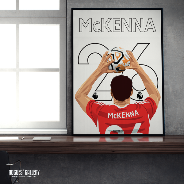 Scott McKenna Nottingham Forest defender 26 A2 print Scottish