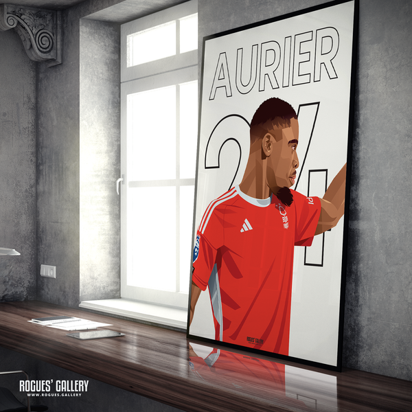 Serge Aurier Nottingham Forest full back AFCON winner 24 A1 print