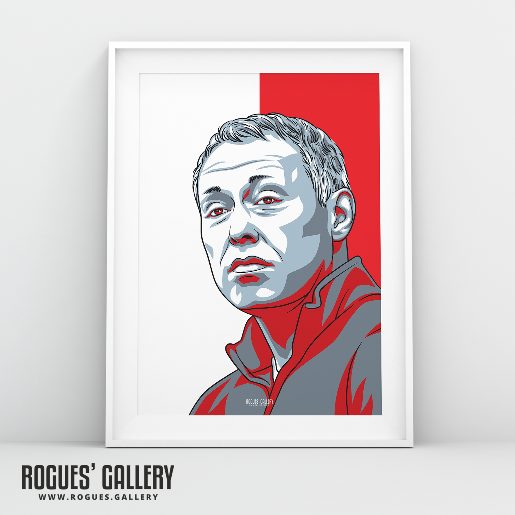 Steve Cooper Nottingham Forest head coach A3 print portrait 