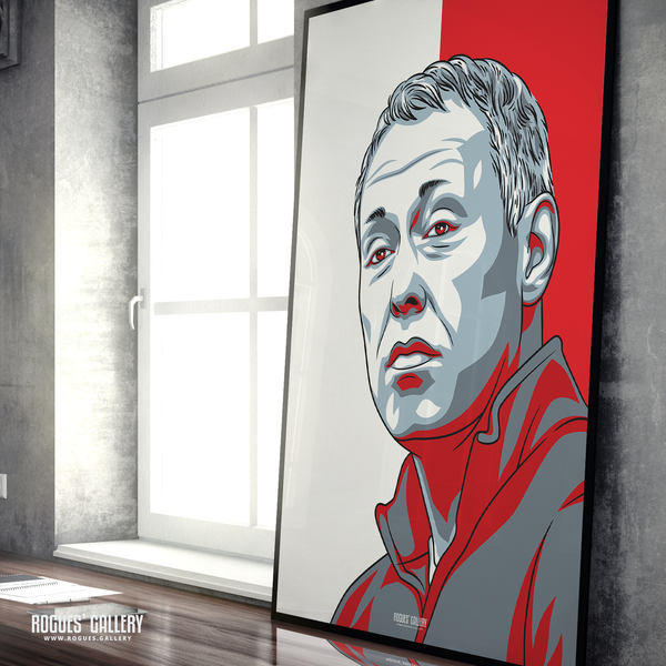 Steve Cooper Nottingham Forest head coach A1 print portrait 