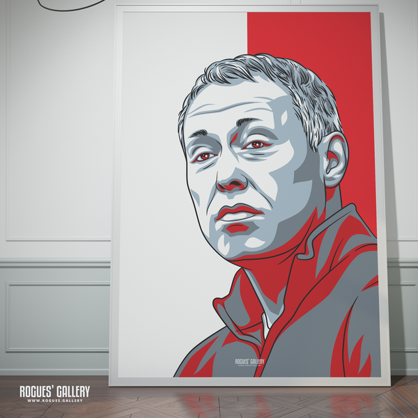 Steve Cooper Nottingham Forest head boss signed poster