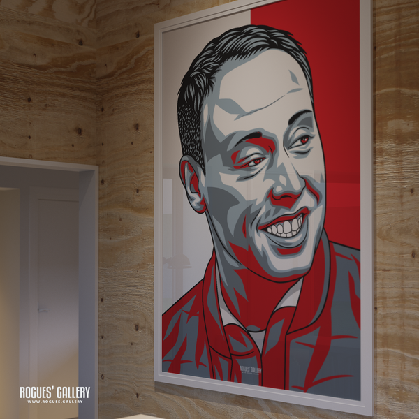 Steve Cooper Nottingham Forest boss A0 print