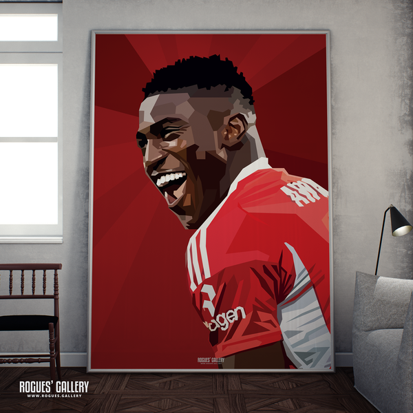 Taiwo Awoniyi - Smiler - Nottingham Forest - A0, A1, A2 or A3 Prints