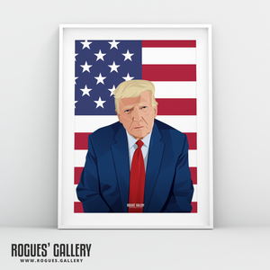 Donald Trump President arrest A3 print POTUS Election USA