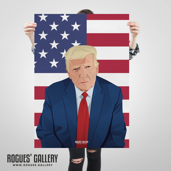 Donald Trump President arrest poster POTUS Election USA