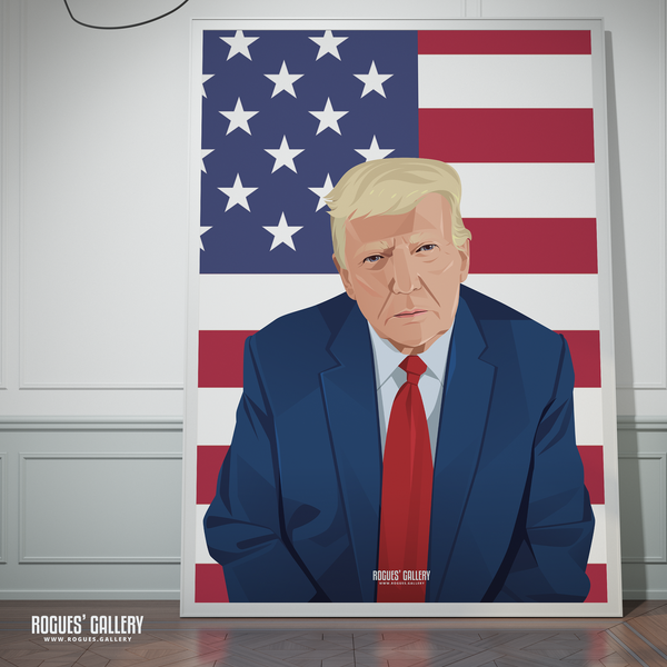 Donald Trump President arrest huge poster POTUS Election USA