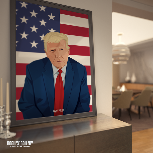 Donald Trump President arrest picture art POTUS Election USA