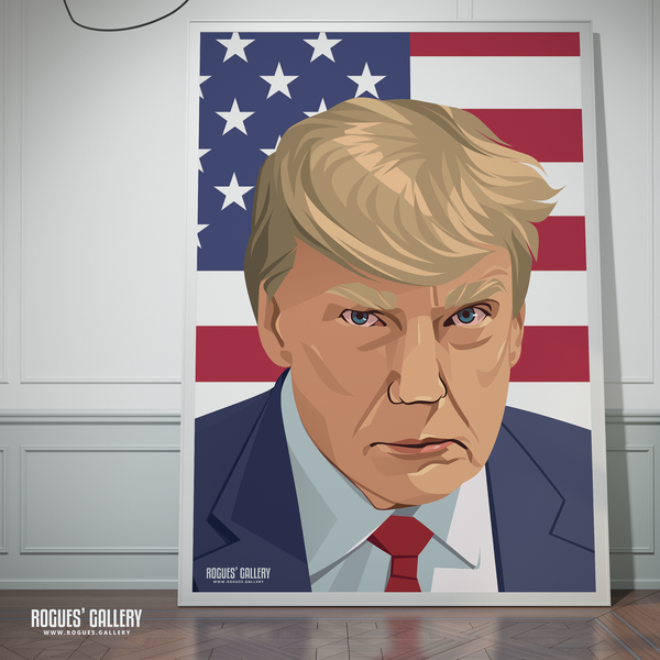 Donald Trump Stare arrest poster POTUS Election USA