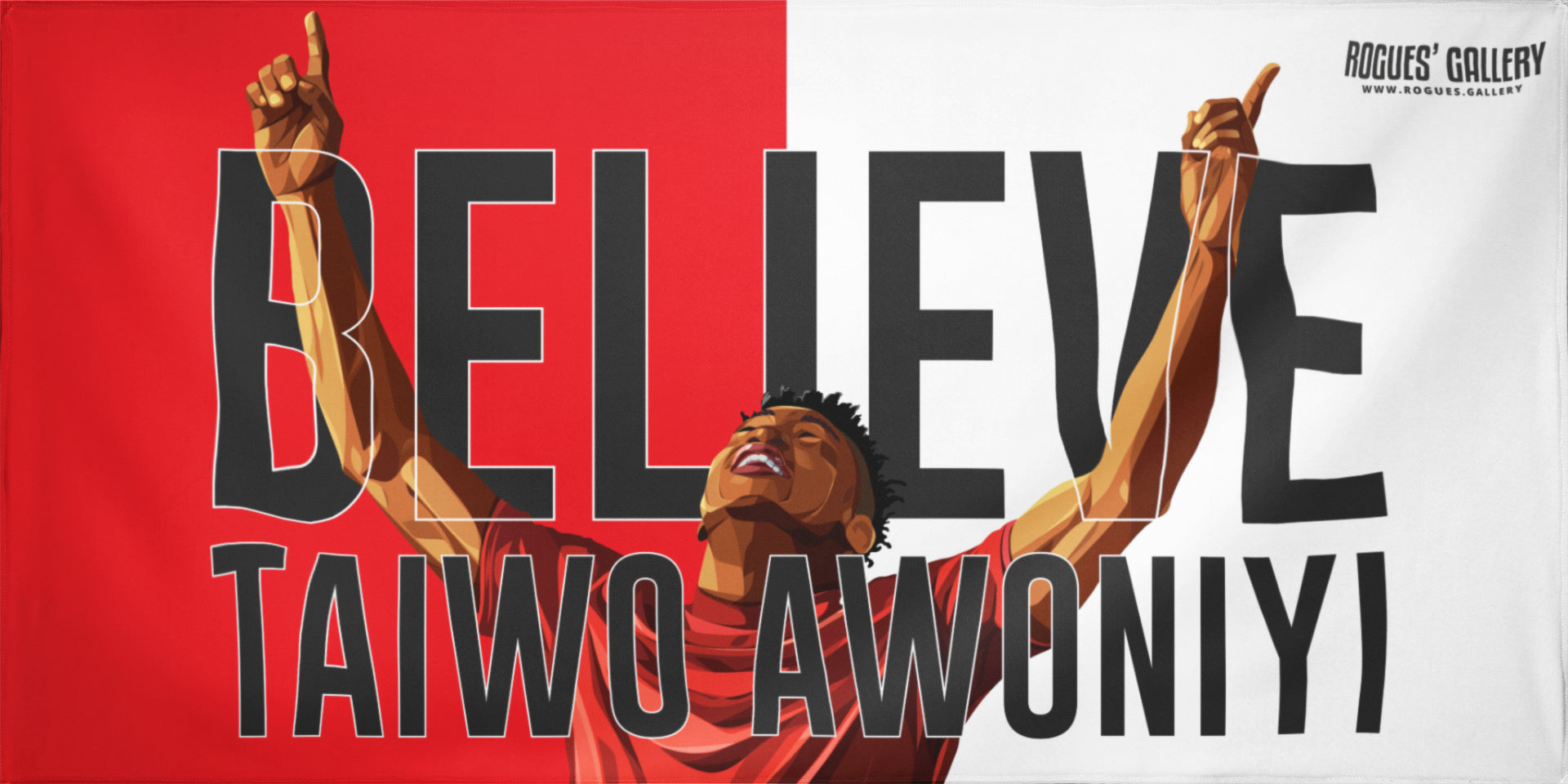 Taiwo Awoniyi Nottingham Forest striker flag