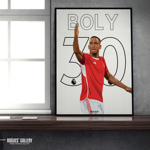 Willy Boly Nottingham Forest 30 A2 print