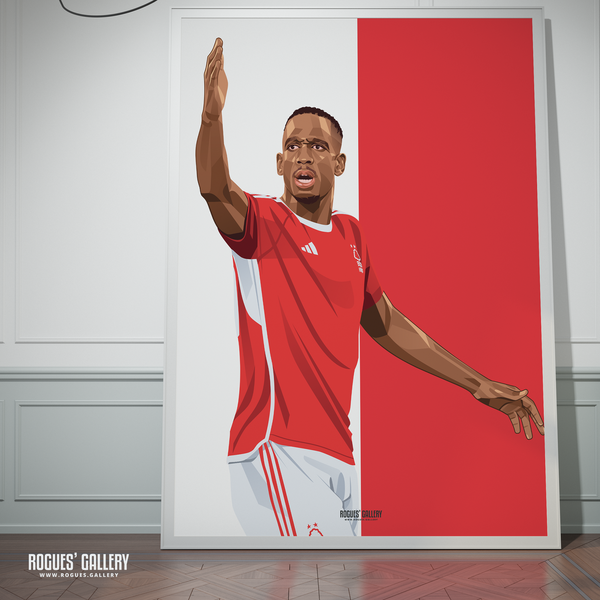 Willy Boly Nottingham Forest A0 print