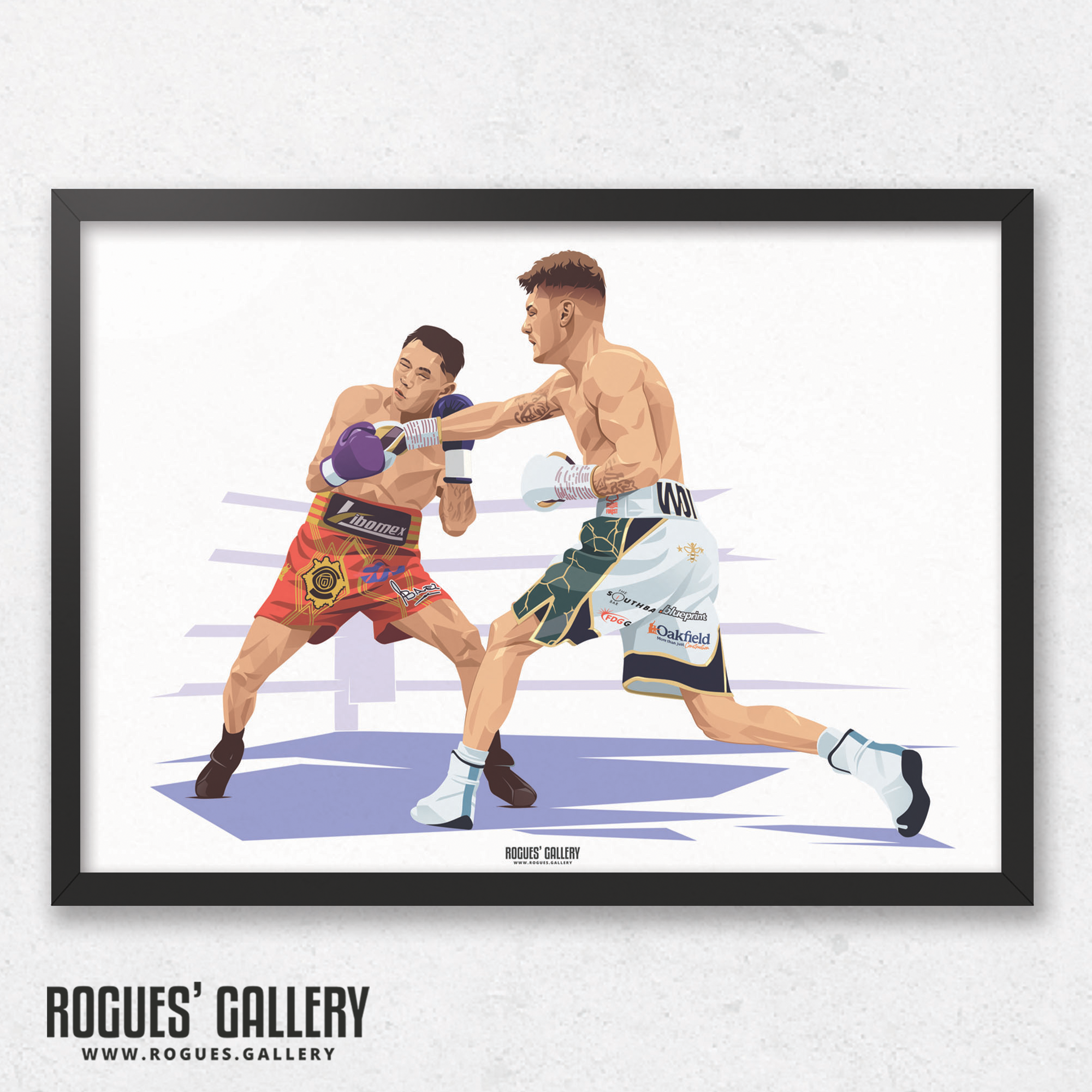 Leigh Wood Lara rematch World champion boxer A3 print