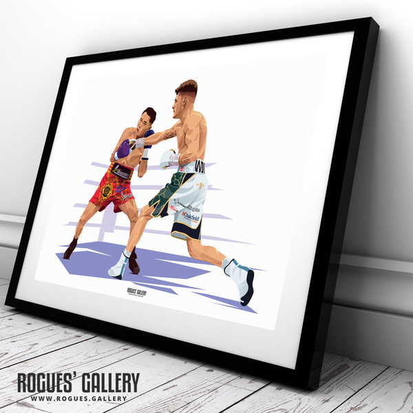 Leigh Wood Lara rematch World champion boxer A2 print