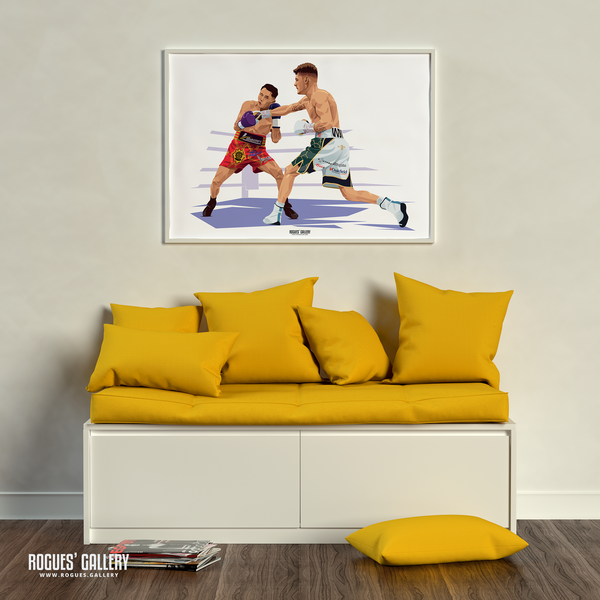 Leigh Wood Lara rematch World champion boxer A1 print