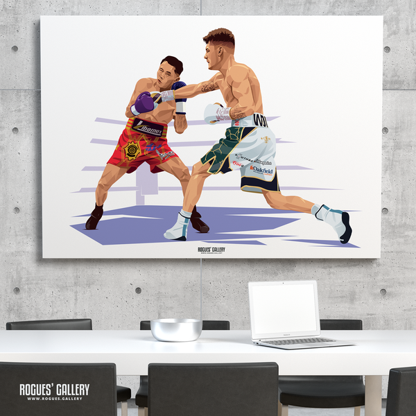 Leigh Wood Lara rematch World champion boxer A0 print