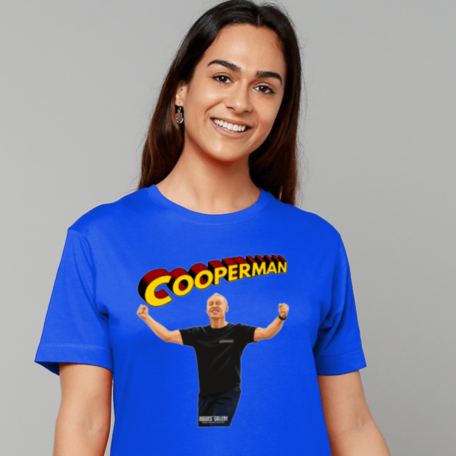 Steve Cooper blue t-shirt Nottingham Forest boss Cooperman fist pump