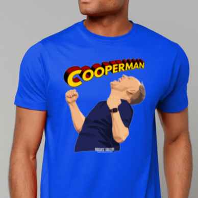 Steve Cooper t-shirt relief Nottingham Forest coach Cooperman Reds