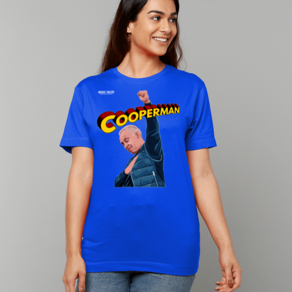 Steve Cooper t-shirt Nottingham Forest coach Cooperman Salute blue