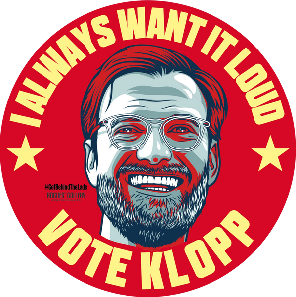 Jurgen Klopp Liverpool Manager beer mats Vote want it loud