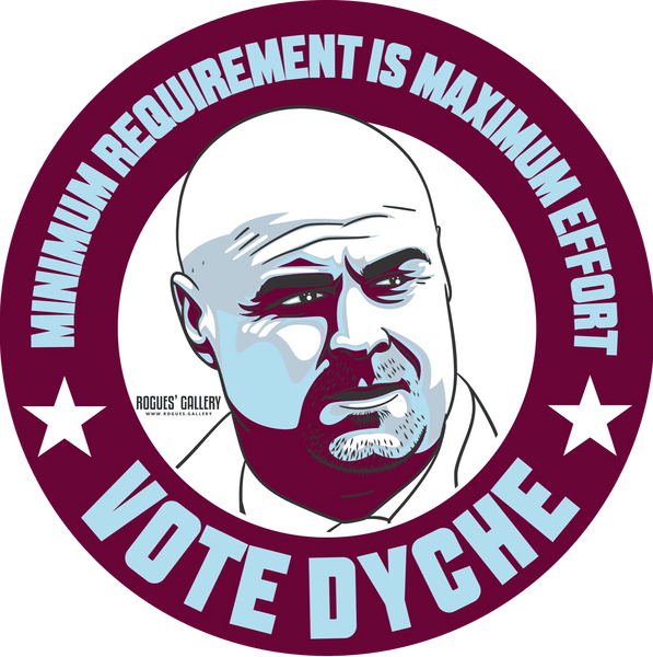 Sean Dyche Burnley FC Manager stickers Vote #GetBehindTheLads