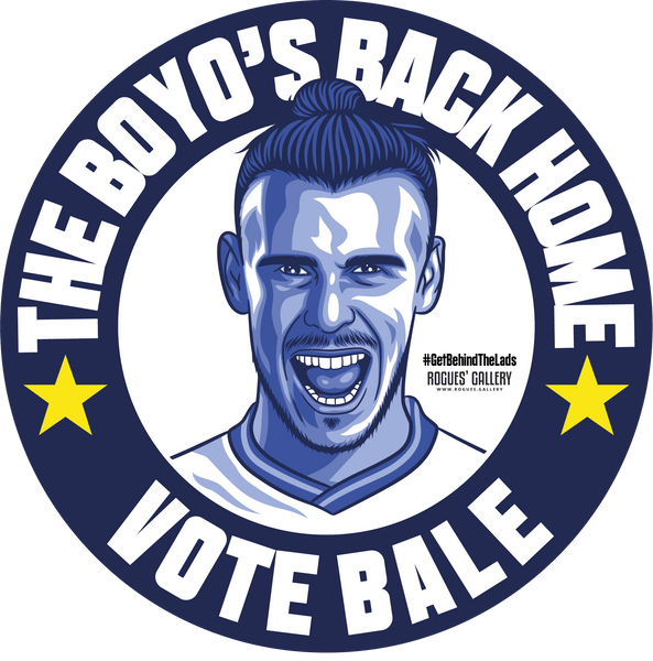 Gareth Bale stickers THFC Spurs Welsh winger Get Behind The Lads