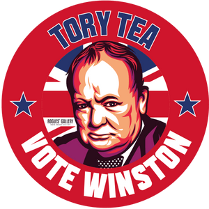 Sir Winston Churchill Tory Tea beer mats