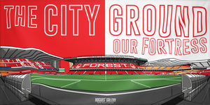 The City Ground Fortress flag Nottingham Forest