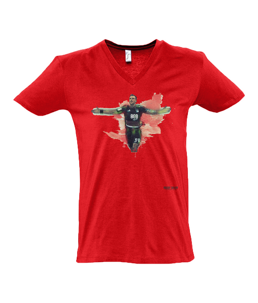 Greek God Red Splash T-Shirt
