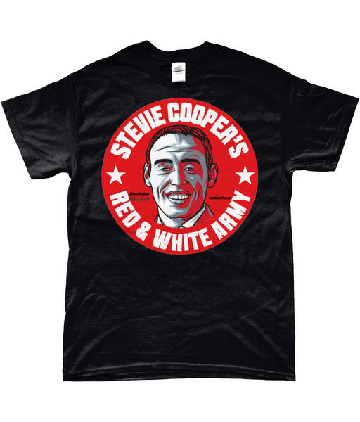 Stevie Cooper's Red & White Army T-Shirt