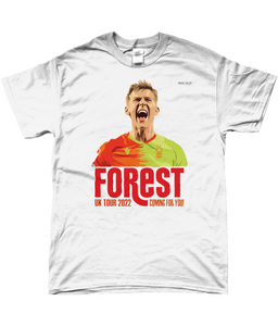 Ryan Yates white t-shirt Nottingham Forest UK tour