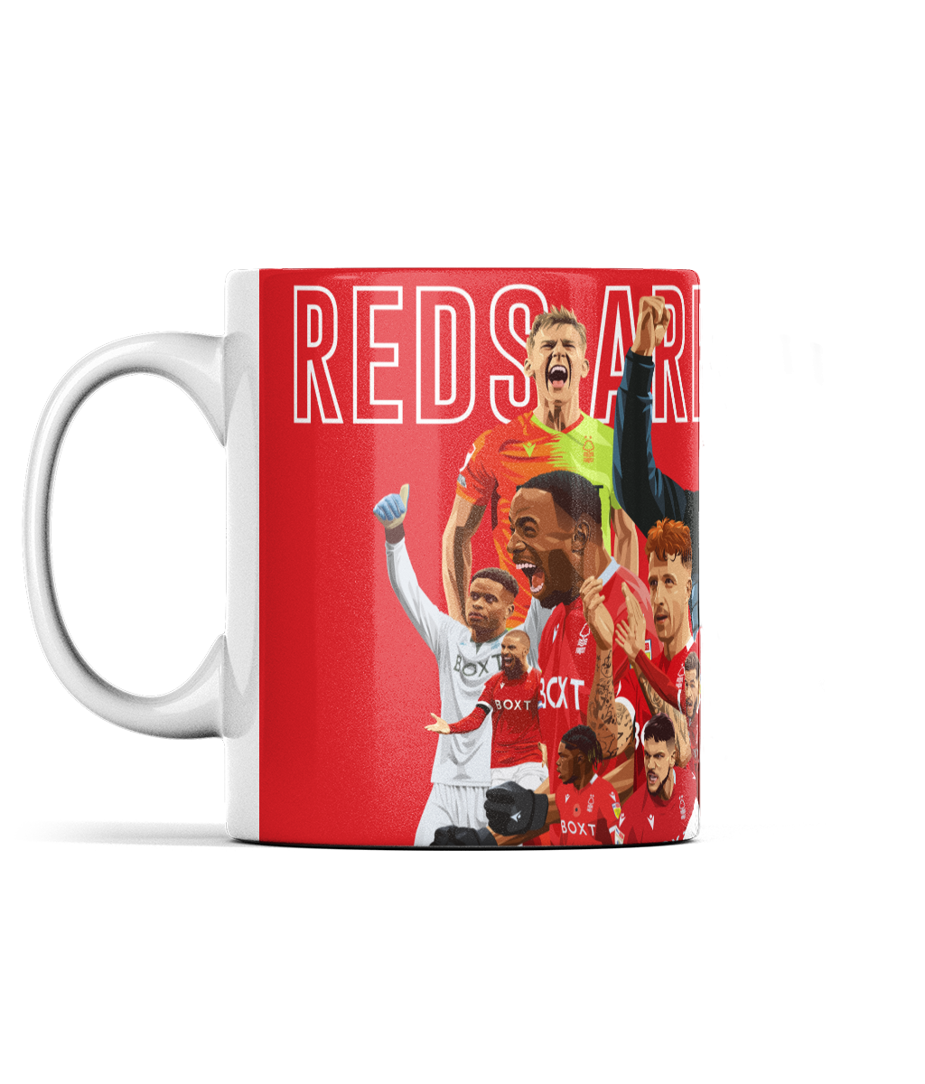 Nottingham Forest Reds are going up Promotion Mug