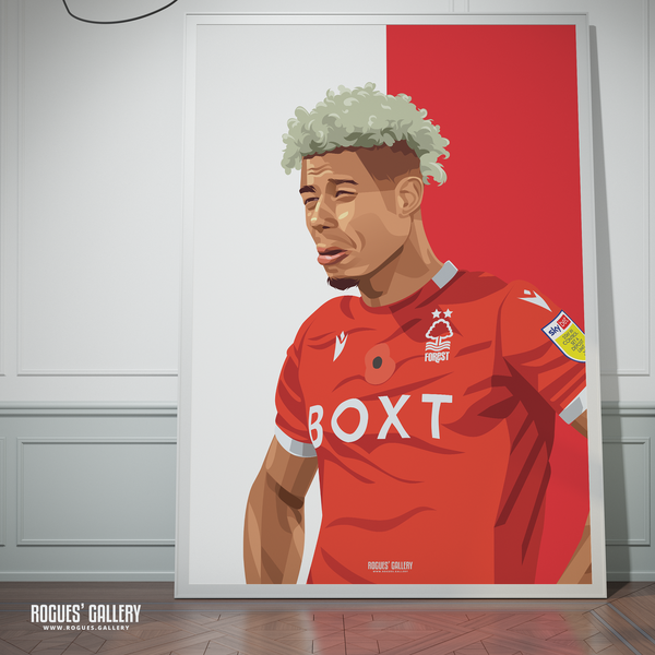 Lyle Taylor poster Nottingham Forest signed memorabilia crying 