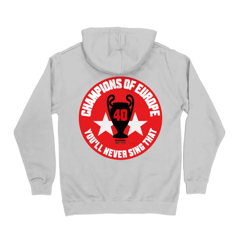 Champions of Europe Nottingham Forest grey hoodie NFFC
